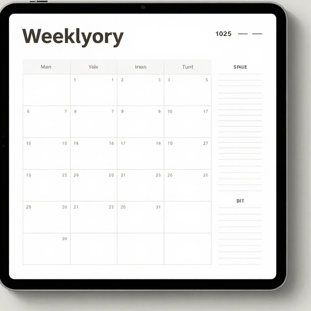 Clear Week Planner